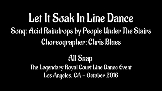 My First Advanced Line Dance Workshop